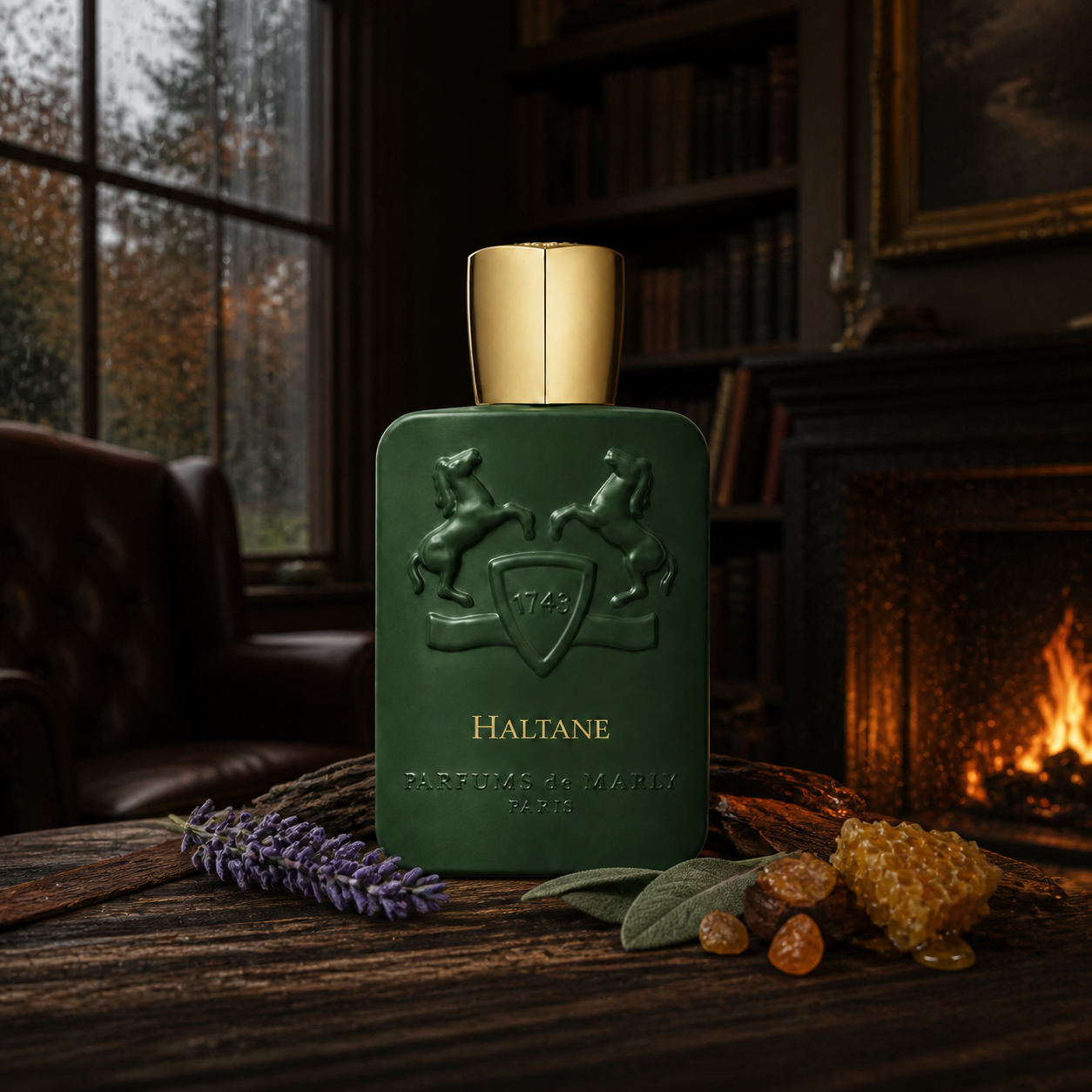Parfums de Marly Haltan v podzimní knihovně