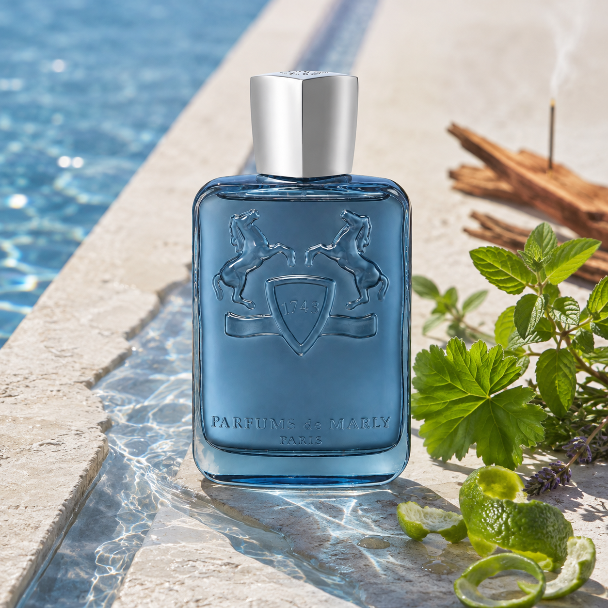 Parfums de Marly Sedley v jarním vodním zátiší s bergamotem, mátou a levandulí – MrRizz