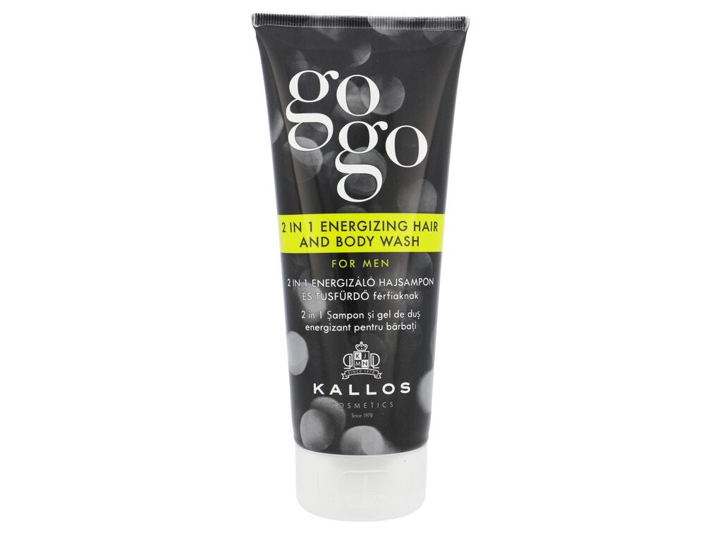 Kallos Cosmetics Gogo 2 v 1 Energizujúci šampón na vlasy a telo 200 ml