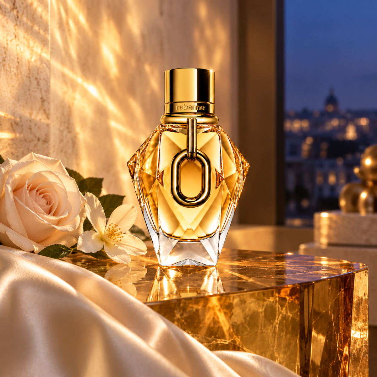 Rabanne Million Gold for Her EDP – doprovodná fotografie parfému v prostředí
