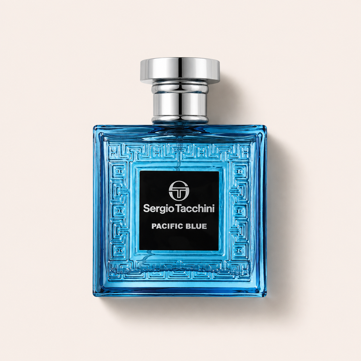 Sergio Tacchini Pacific Blue – toaletní voda 100 ml, modrý hranatý flakon – MrRizz