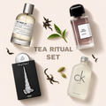 Parfémy ze sady Tea Ritual na béžovém pozadí – MrRizz