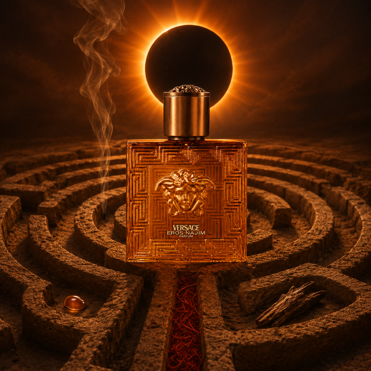 Versace Eros Najim Parfum – emotivní produktová fotografie