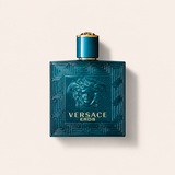 Versace Eros EDT – flakon položený na zádech