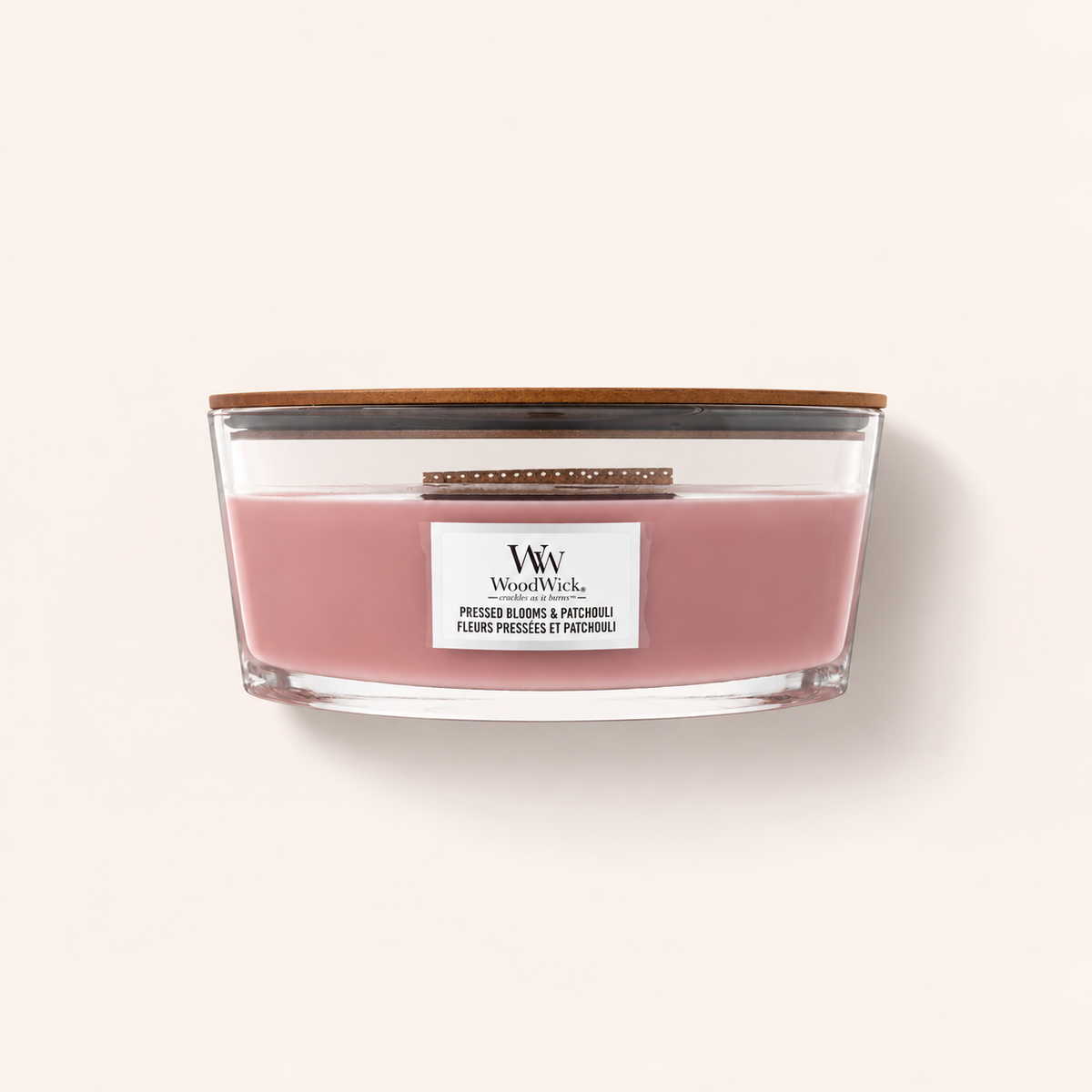 WoodWick Pressed Blooms & Patchouli 453,6 ml – vonná svíčka – MrRizz