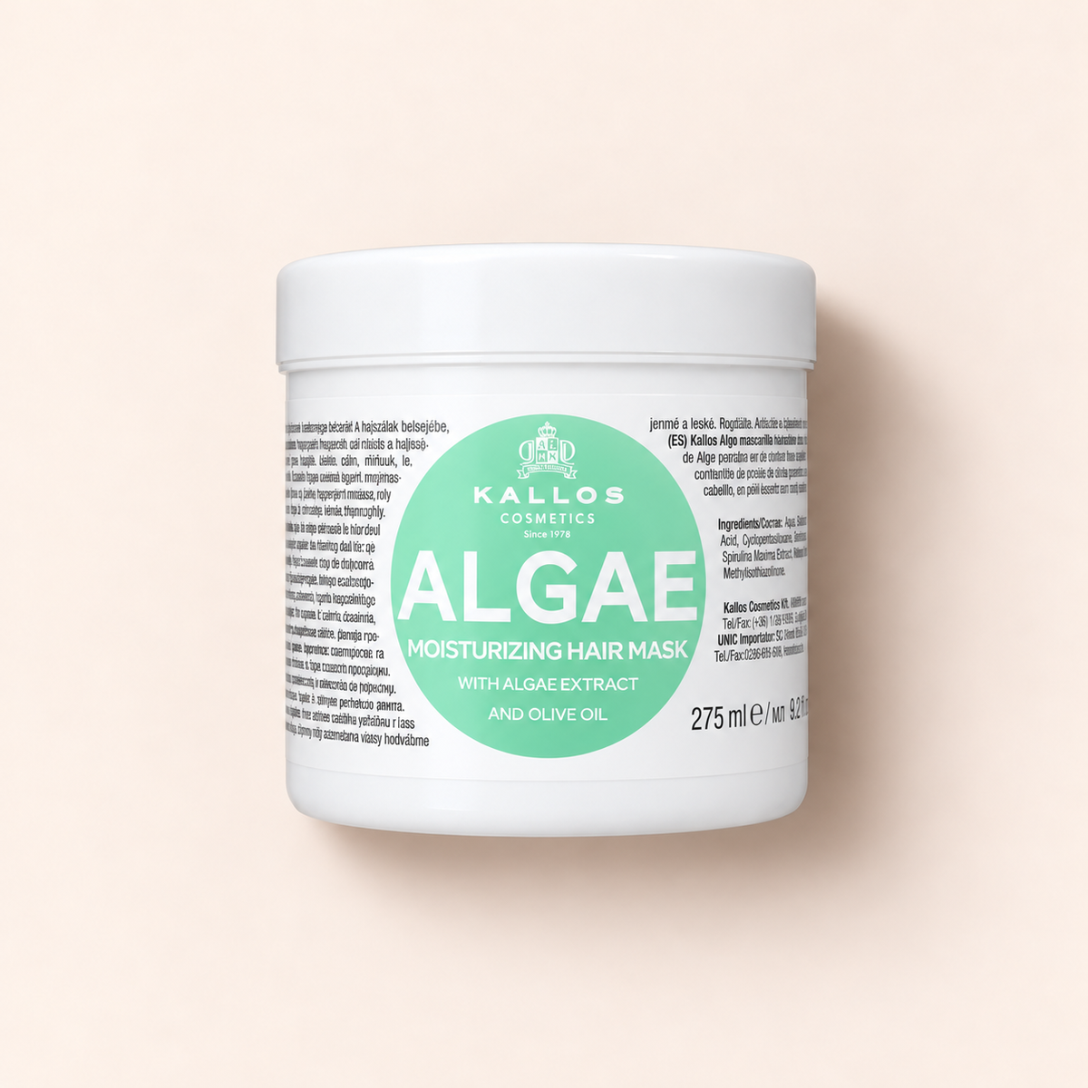 Kallos Cosmetics Algae – maska na vlasy 275 ml – MrRizz