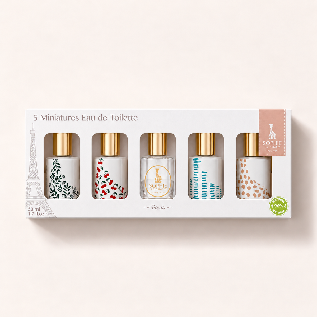 Sophie la Girafe – sada pěti miniatur 5 × 10 ml