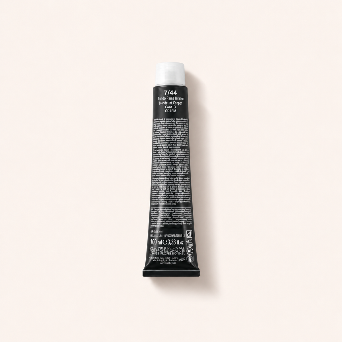 Inebrya Color, barva na vlasy 100 ml, odstín 7/44 Blonde Intense Copper – MrRizz