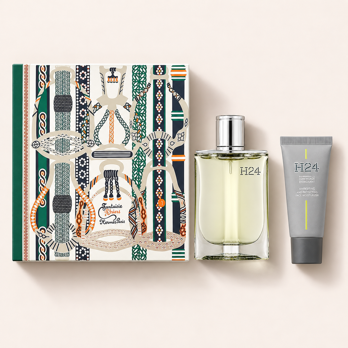 Dárkový set Hermès H24 EDP 50 ml a energizující pleťový krém 20 ml – MrRizz