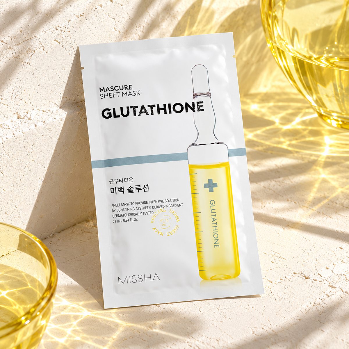 Missha Glutathione Sheet Mask 28 ml – atmosférická fotografie – MrRizz