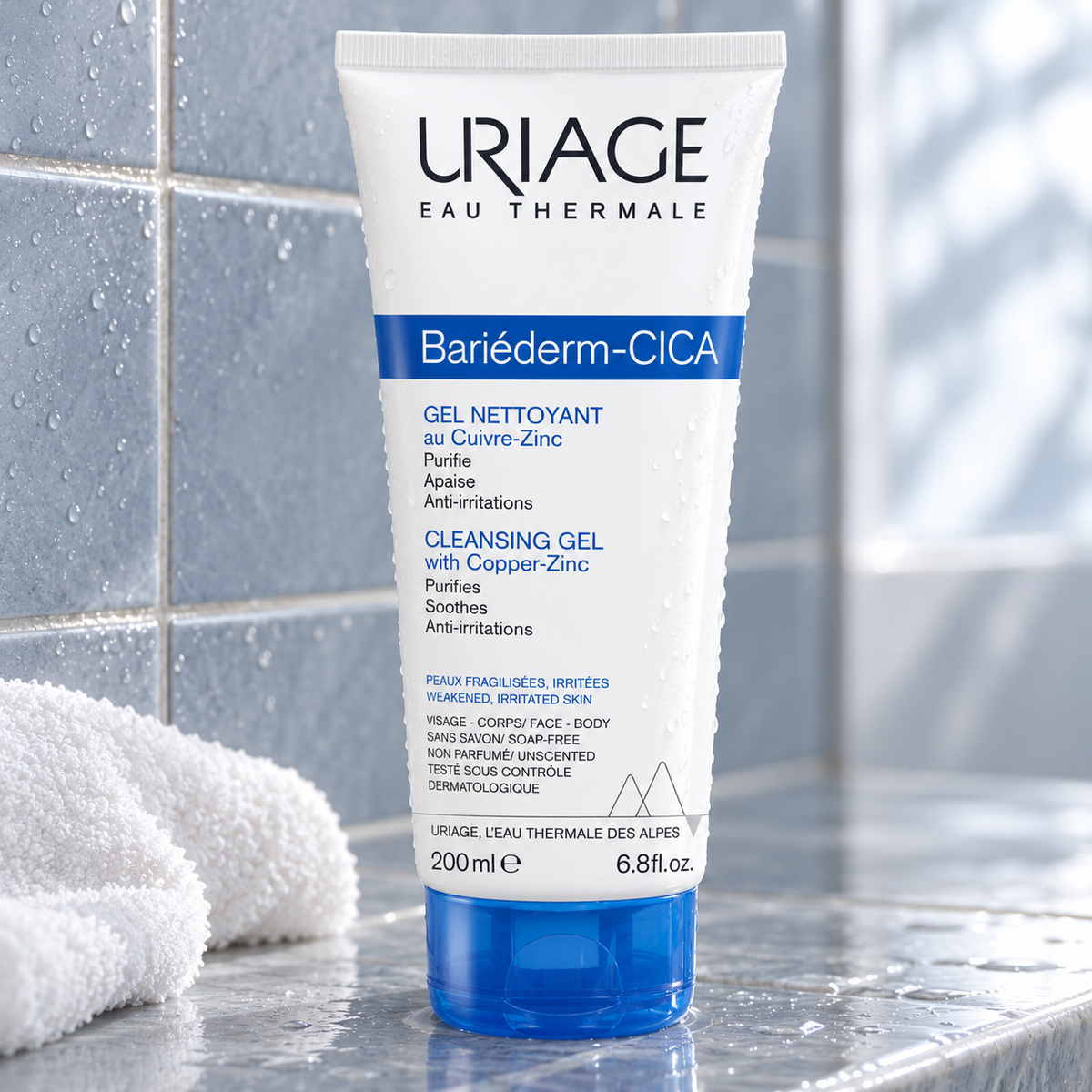 Uriage Bariéderm CICA Cleansing Gel 200 ml – atmosférická fotografie – MrRizz