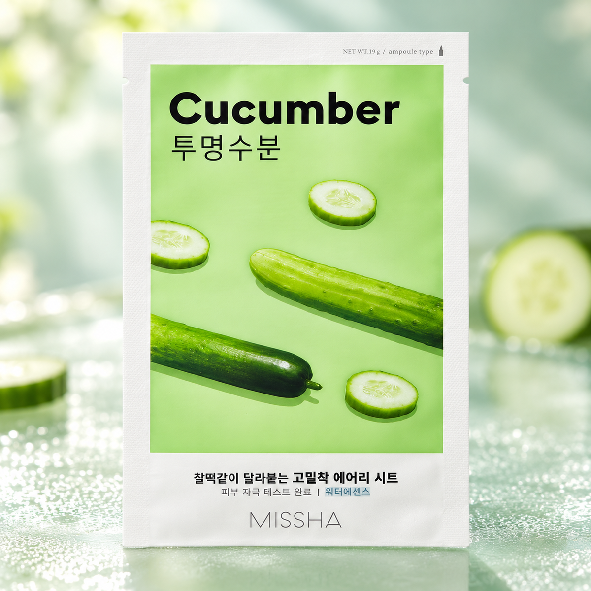 Missha Airy Fit Sheet Mask Cucumber 19 ml – atmosférická fotografie – MrRizz