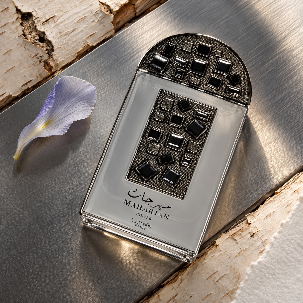 Lattafa Pride Maharjan Silver EDP 100 ml – atmosférická fotografie – MrRizz