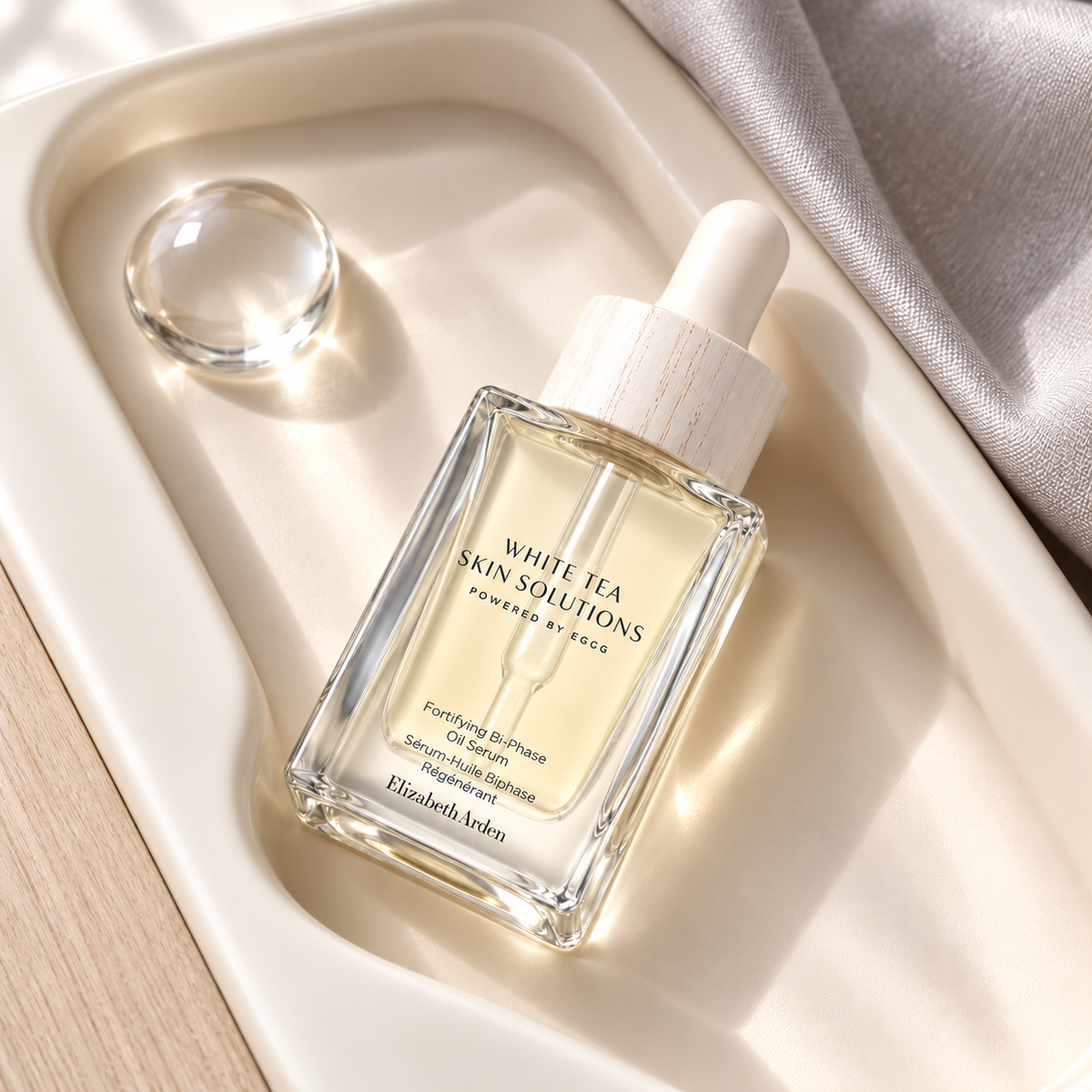 Elizabeth Arden White Tea Skin Solutions Fortifying Bi-Phase Oil Serum 30 ml – atmosférická fotografie – MrRizz