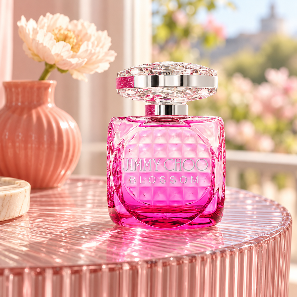 Jimmy Choo Blossom EDP 100 ml – atmosférická fotografie – MrRizz