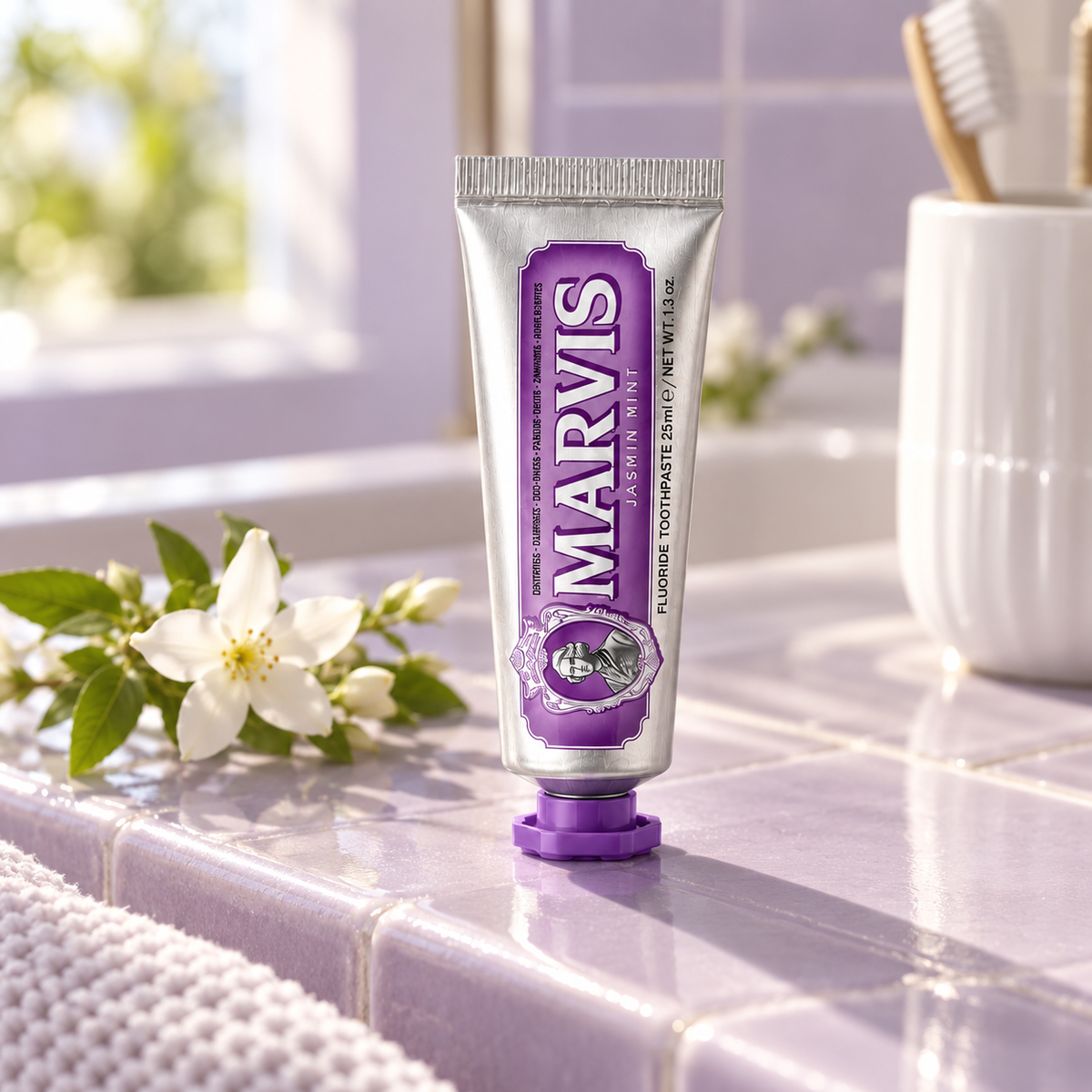 Marvis Jasmin Mint 25 ml – atmosférická fotografie – MrRizz
