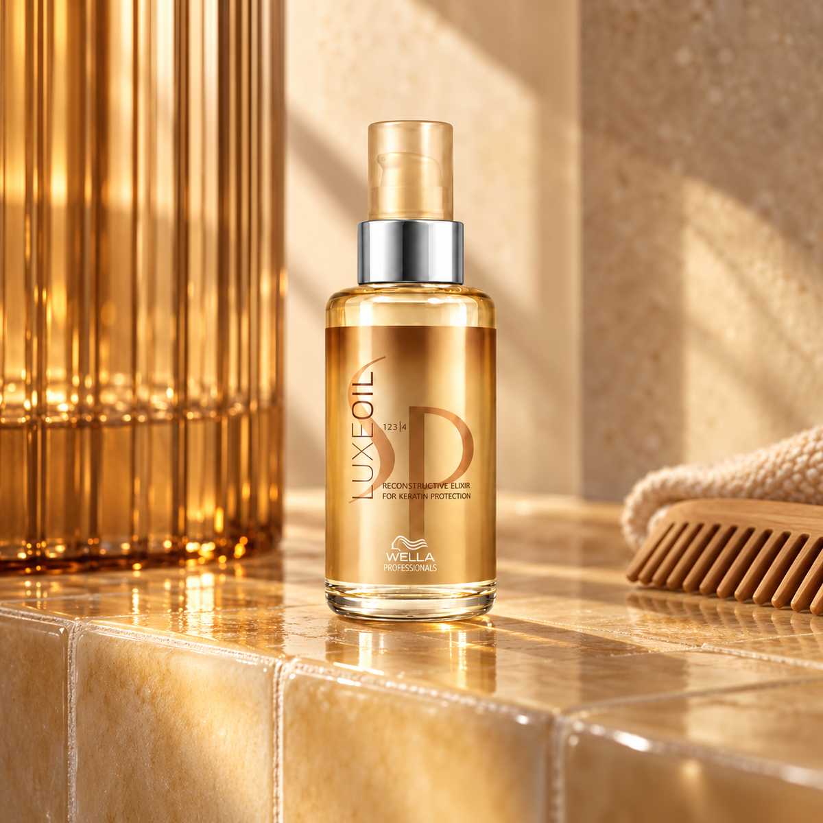 Wella Professionals SP Luxeoil Reconstructive Elixir 100 ml – atmosférická fotografie – MrRizz