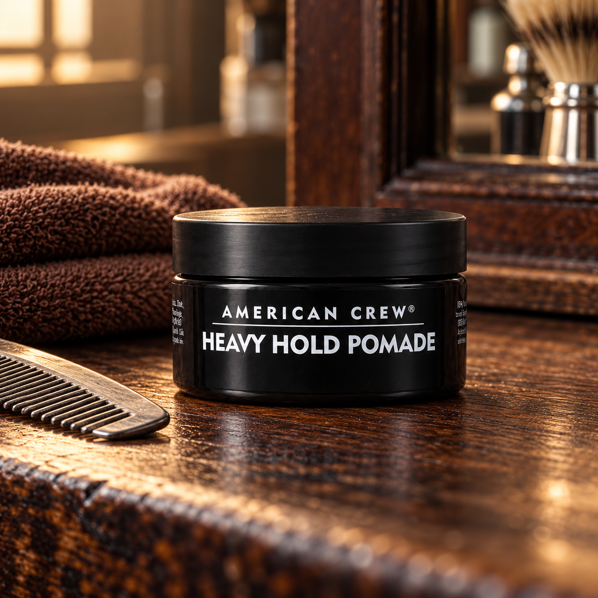 American Crew Style Heavy Hold Pomade 85 ml – atmosférická fotografie – MrRizz