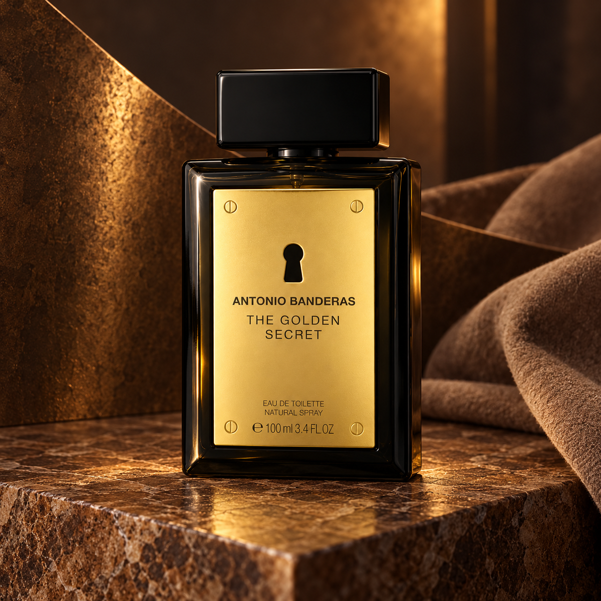 Antonio Banderas The Golden Secret EDT 100 ml – atmosférická fotografie – MrRizz
