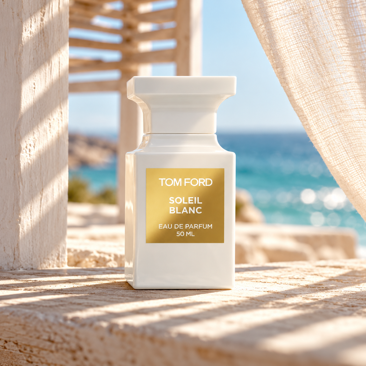 TOM FORD Soleil Blanc EDP 50 ml – atmosférická fotografie – MrRizz
