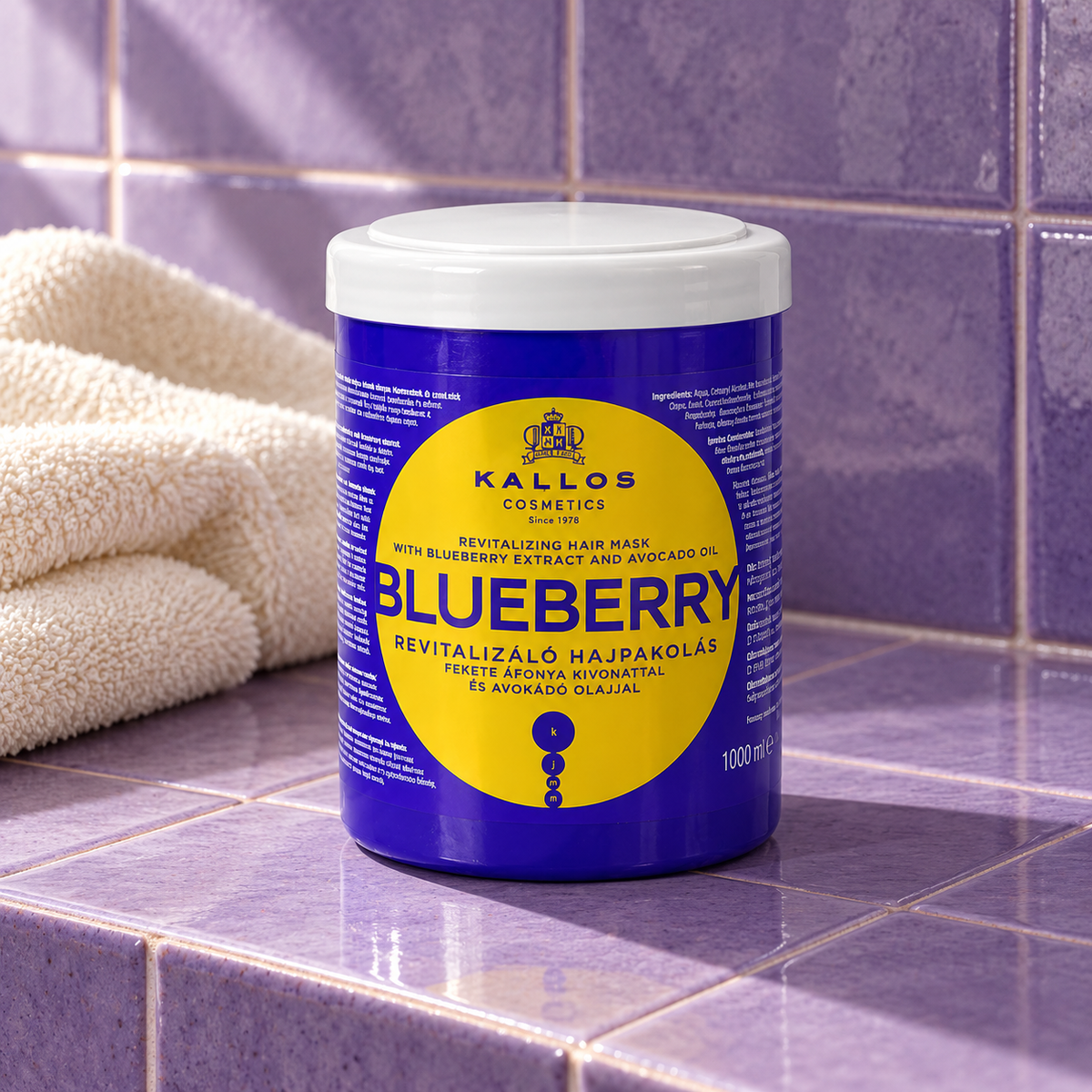 Kallos Cosmetics Blueberry 1000 ml – atmosférická fotografie – MrRizz