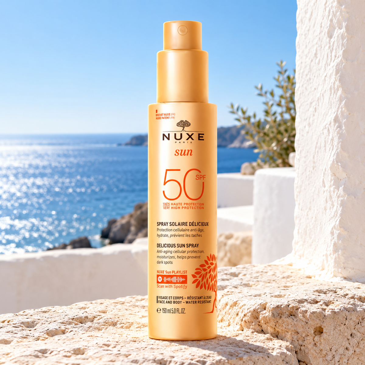 NUXE Sun Delicious Spray Opalovací přípravek na tělo 150 ml – atmosférická fotografie – MrRizz