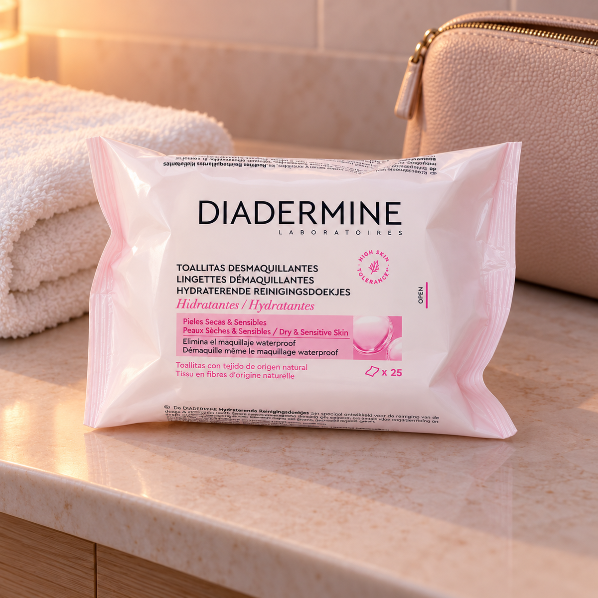 Diadermine Hydrating Cleansing Wipes 25 ml – atmosférická fotografie – MrRizz