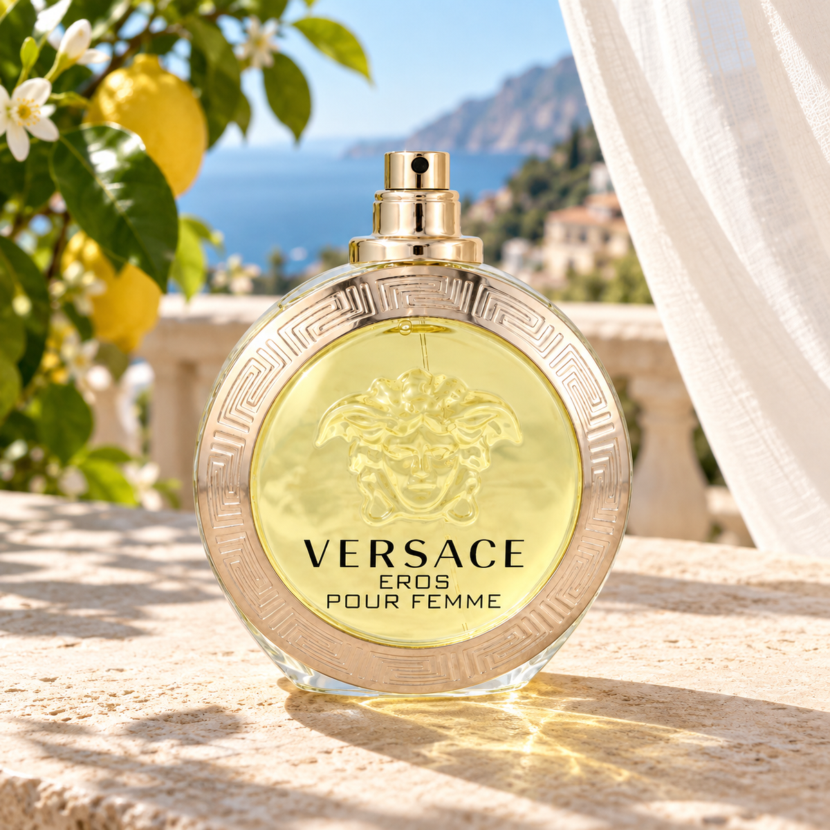 Versace Eros Pour Femme 100 ml – atmosférická fotografie – MrRizz