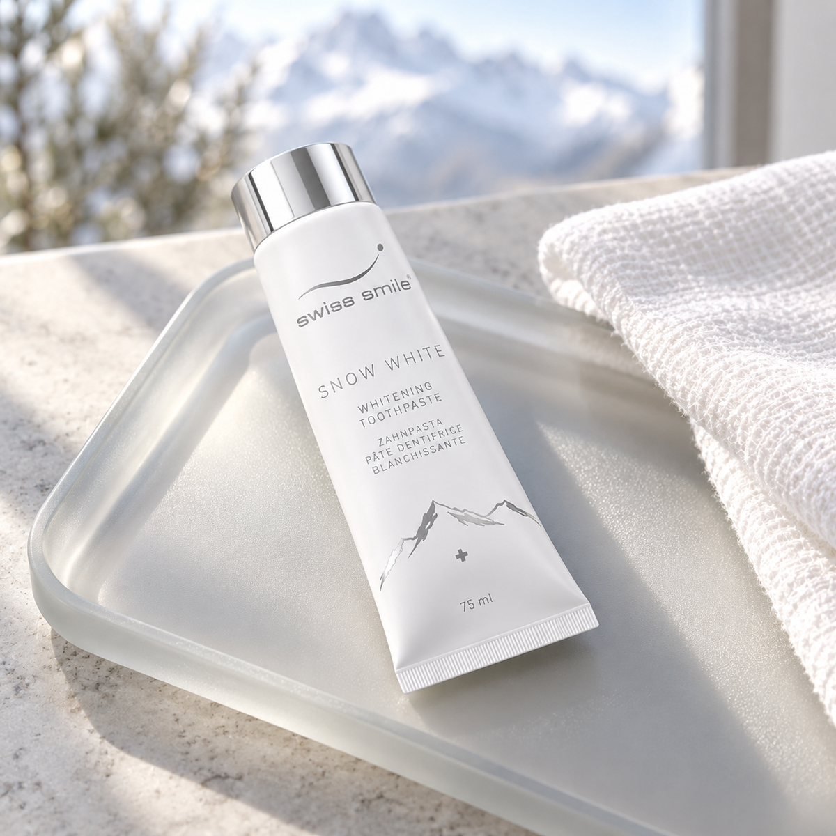 swiss smile Snow White 75 ml – atmosférická fotografie – MrRizz