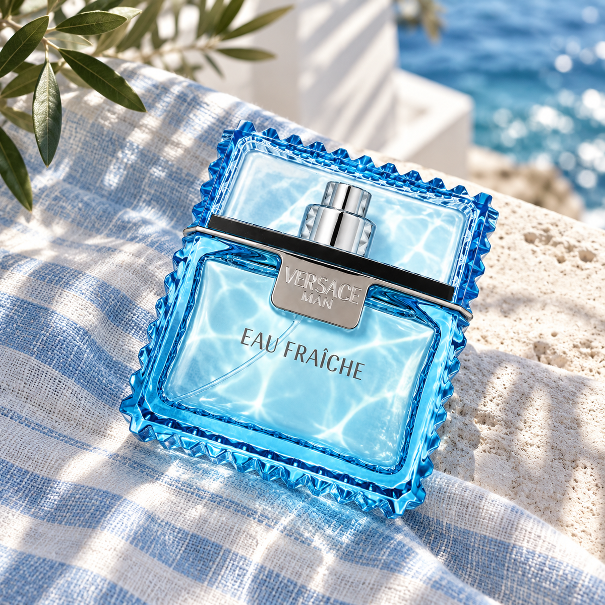 Versace Man Eau Fraiche 50 ml – atmosférická fotografie – MrRizz
