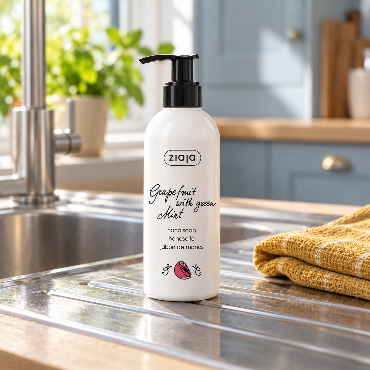 Ziaja Hand Wash Grapefruit & Green Mint 270 ml – atmosférická fotografie – MrRizz