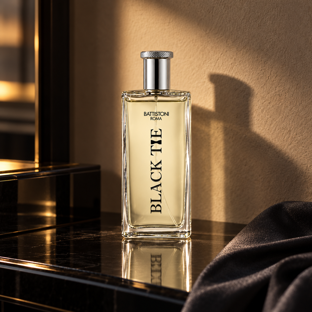 Battistoni Roma Black Tie EDT 100 ml – atmosférická fotografie – MrRizz