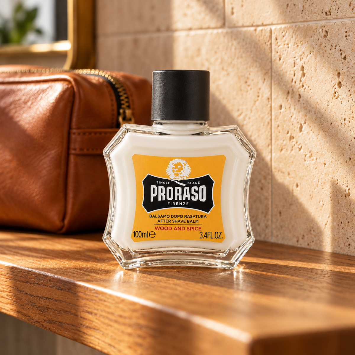PRORASO Wood & Spice After Shave Balm 100 ml – atmosférická fotografie – MrRizz