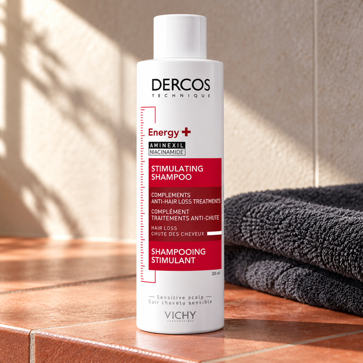 Vichy Dercos Energy+ 200 ml – atmosférická fotografie – MrRizz