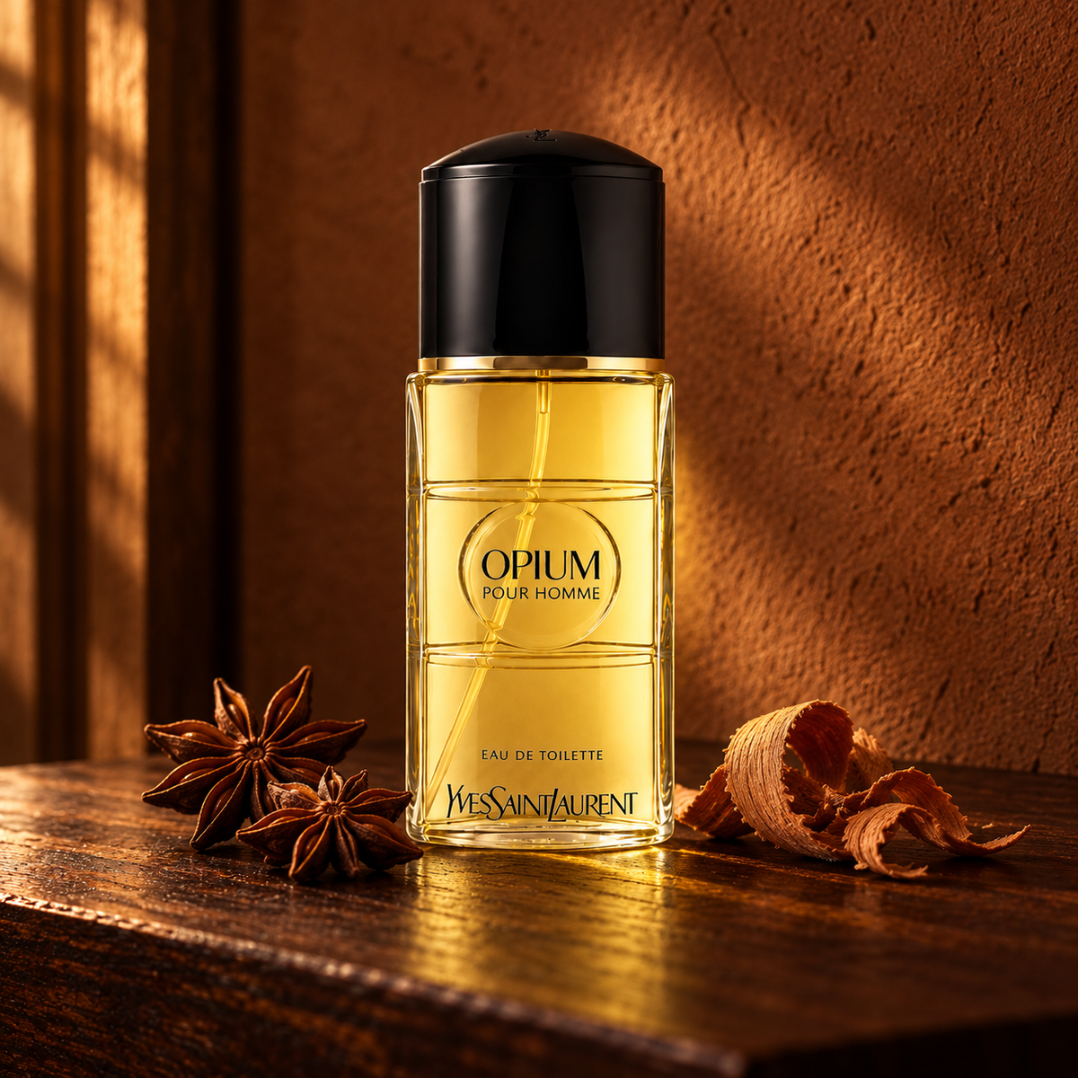 Yves Saint Laurent Opium Pour Homme EDT 100 ml – atmosférická fotografie – MrRizz