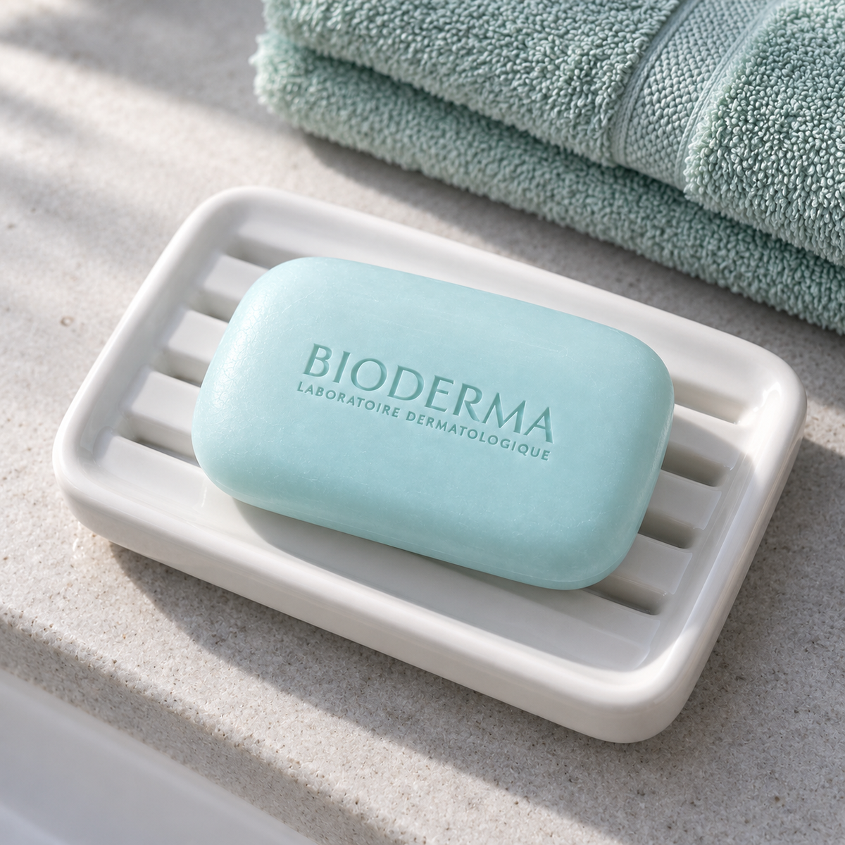 BIODERMA Sébium Pain Purifying Cleansing Bar 100 ml – atmosférická fotografie – MrRizz