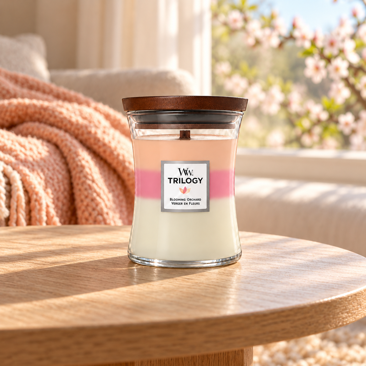 WoodWick Trilogy Blooming Orchard 275 ml – atmosférická fotografie – MrRizz