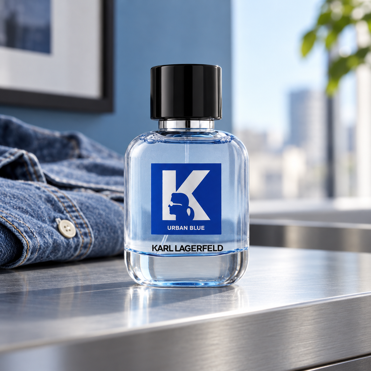 Karl Lagerfeld Jeans Urban Blue EDT 60 ml – atmosférická fotografie – MrRizz