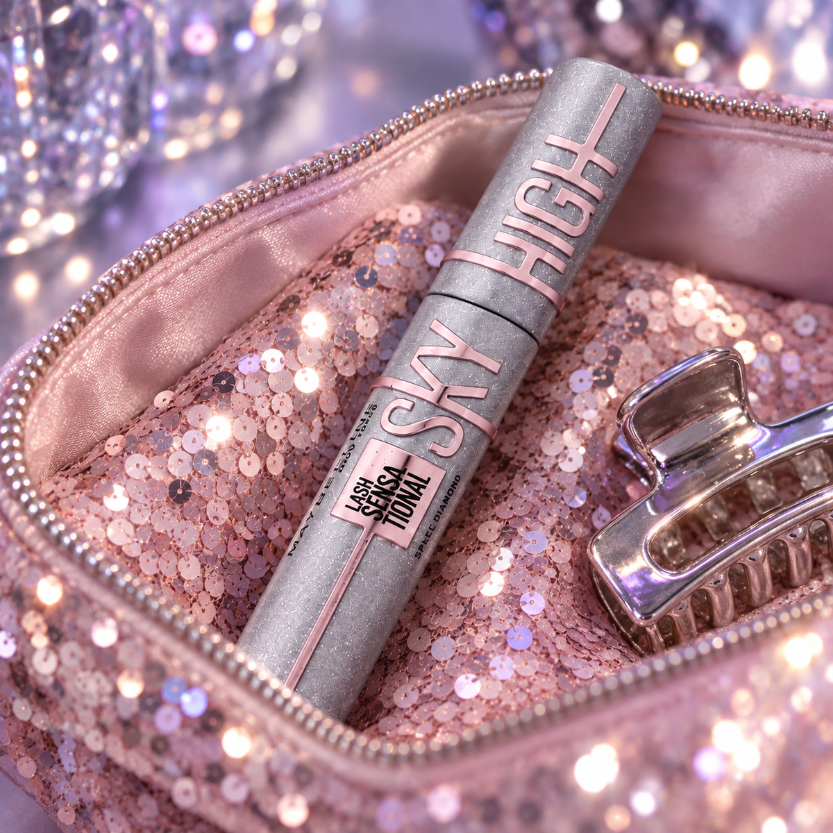 Maybelline Lash Sensational Sky High – Space Diamond, třpytivý top coat, 7,2 ml – atmosférická fotografie – MrRizz