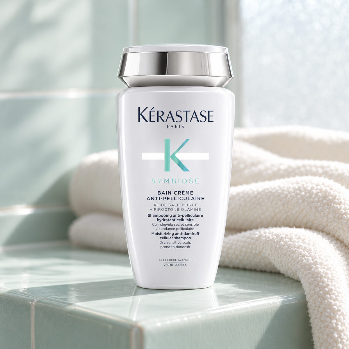 Kérastase Symbiose Moisturizing Anti-Dandruff Cellular Shampoo 250 ml – atmosférická fotografie – MrRizz