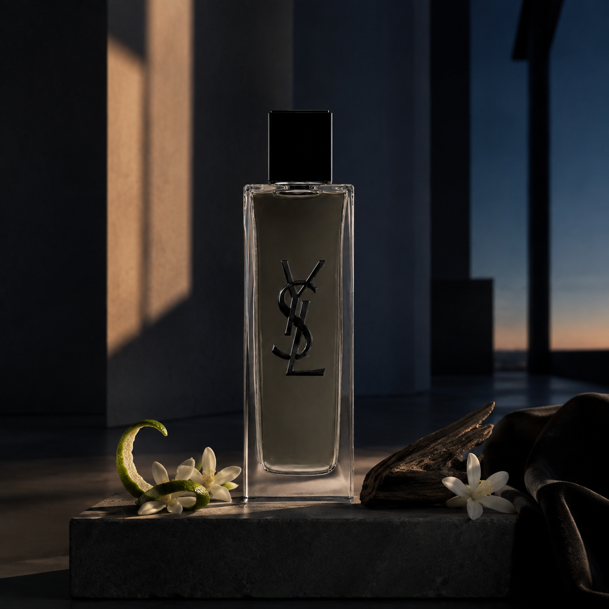 YSL MYSLF EDT Intense v modernistické galerii za soumraku – MrRizz
